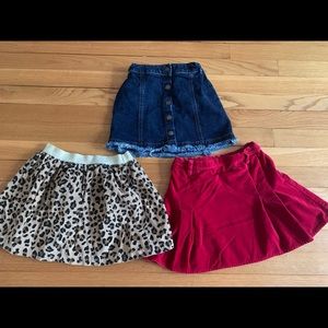 Girls size 6 skirts